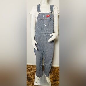Vintage Dickies Striped Blue Overalls